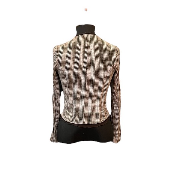 𝐕𝐈𝐍𝐓𝐀𝐆𝐄 Wool houndstooth cardigan jacket - Picture 2 of 3